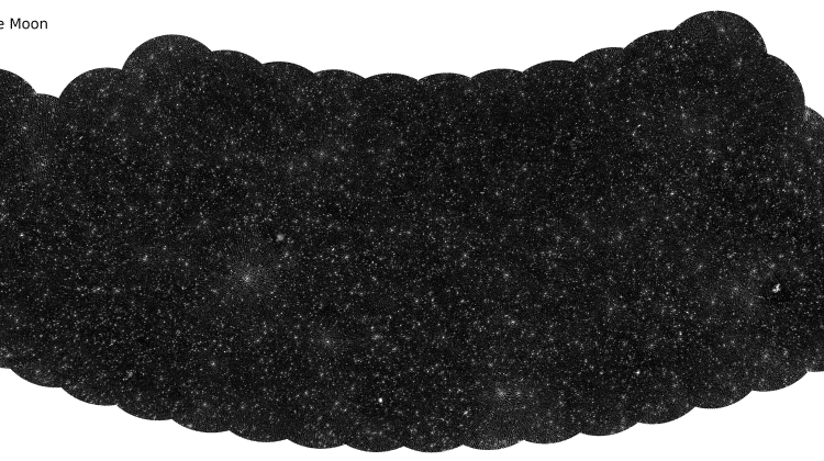 25 tys. supermasywnych czarnych dziur na ogromnej mapie nieba
